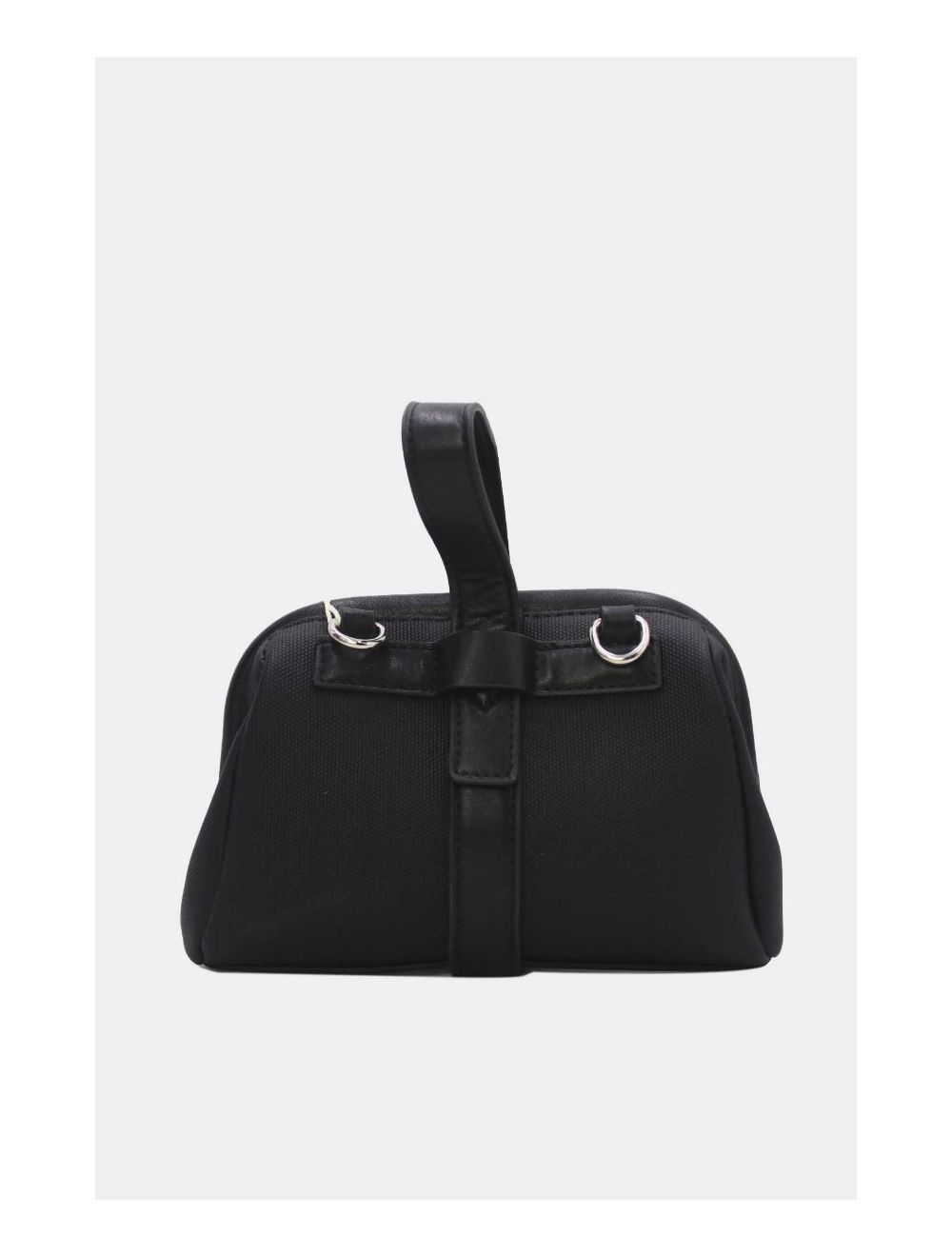 Tom&eva Petit Sac à Main Effet Tissu 24P-6019-Noir