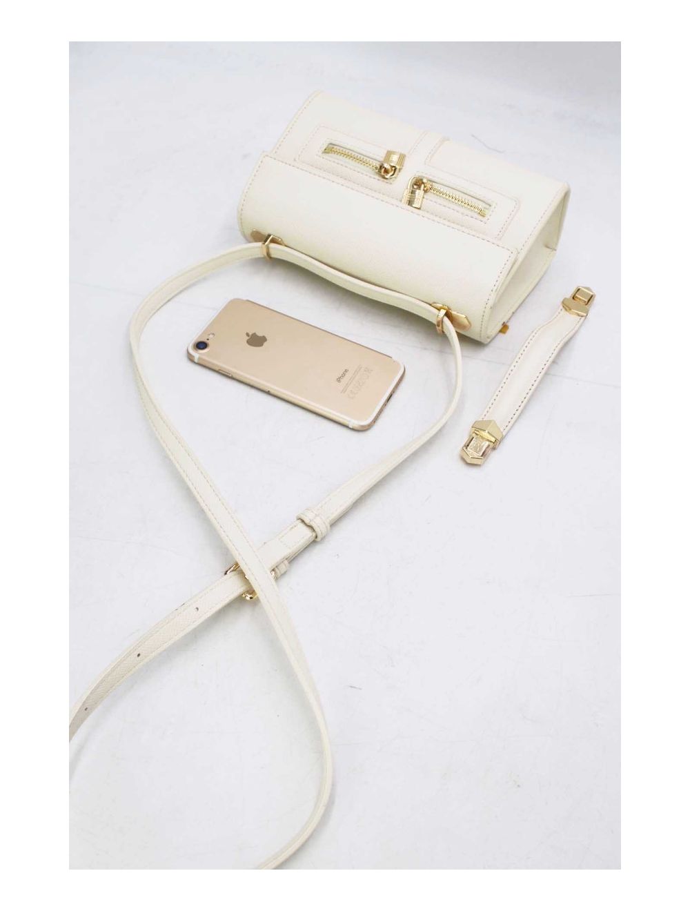 Tom&eva Petit Sac à Main Orné Lock 24P-5953-Beige