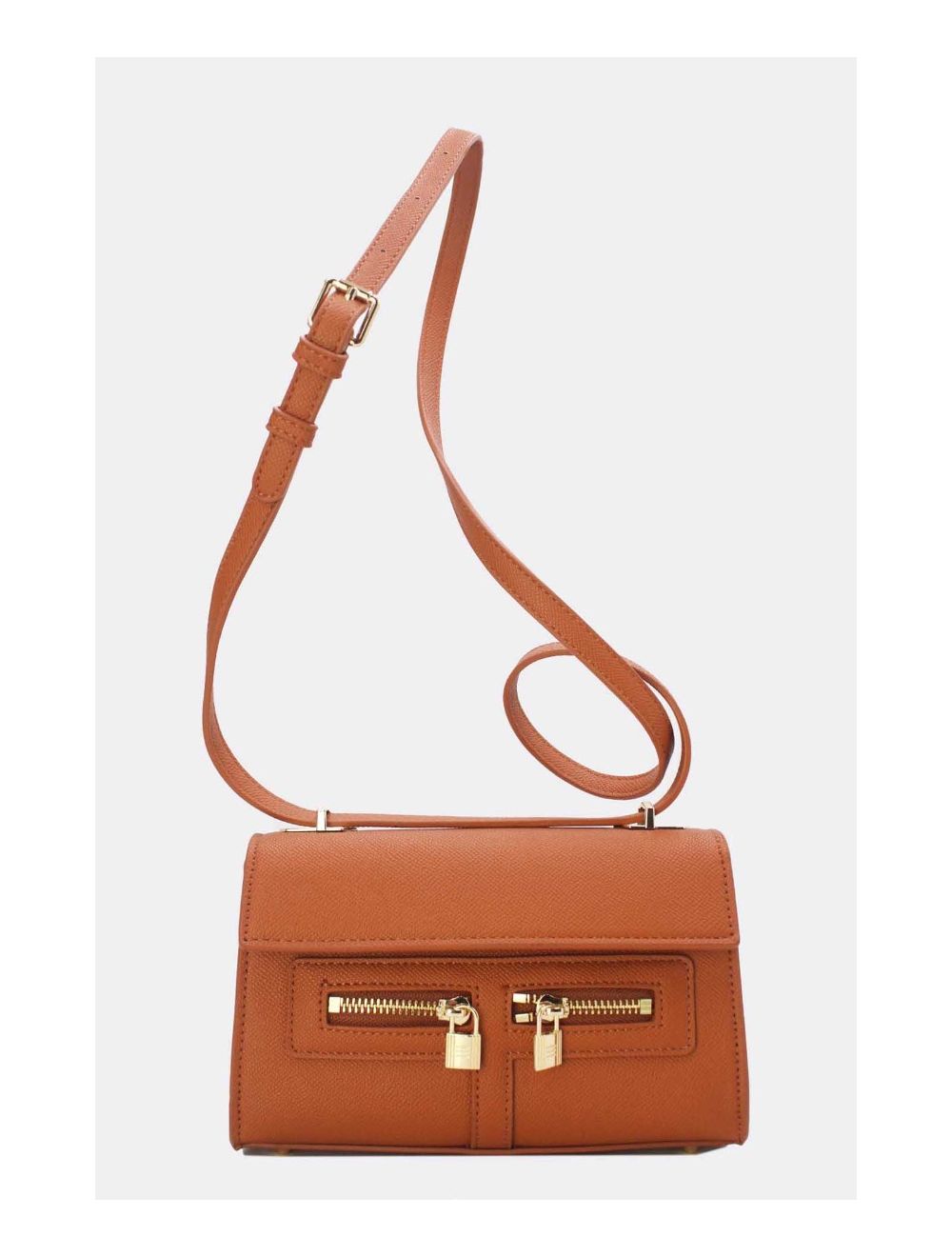 tom&eva Petit Sac à Main Orné Lock 24P-5953-Brown