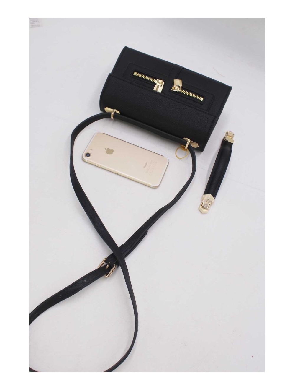 Tom&eva Petit Sac à Main Orné Lock 24P-5953-Noir