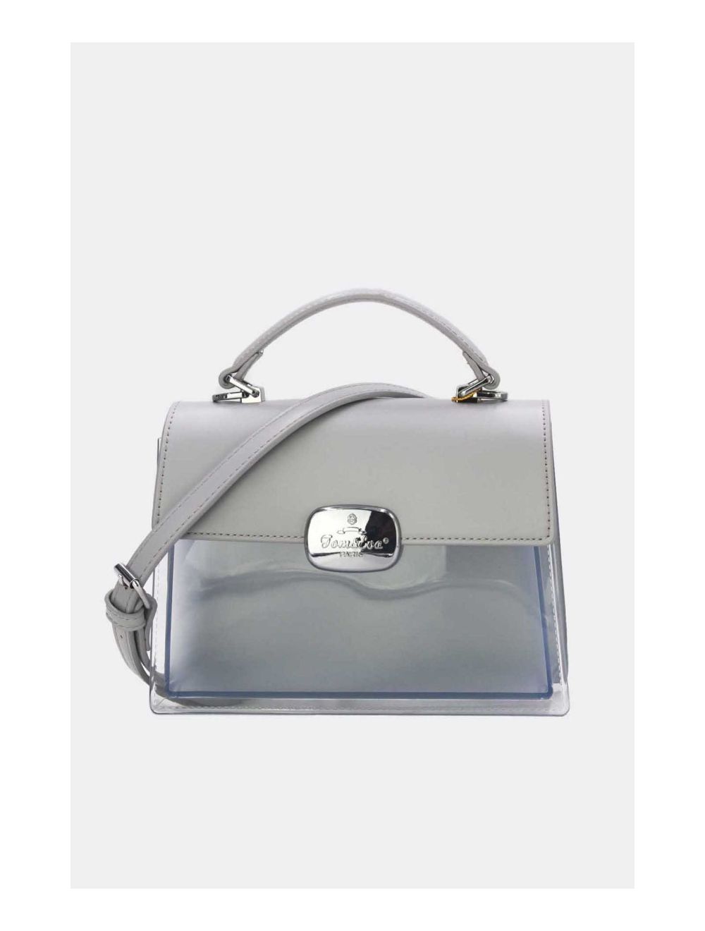 tom&eva Petit Sac à Main Transparent 24P-6062-Gris