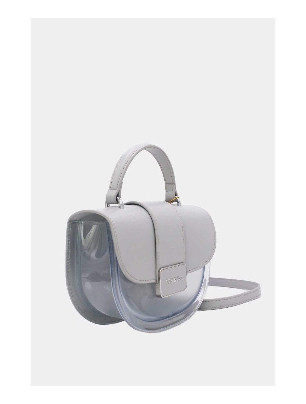 Tom&eva Petit Sac à Main Transparent 24P-6063-Gris