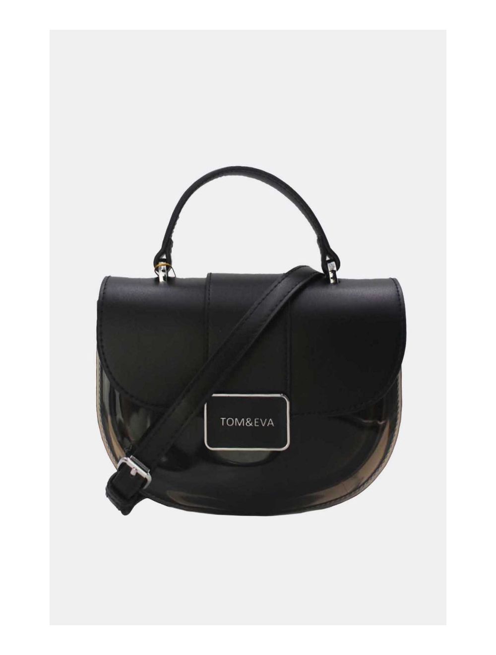 Tom&eva Petit Sac à Main Transparent 24P-6063-Noir
