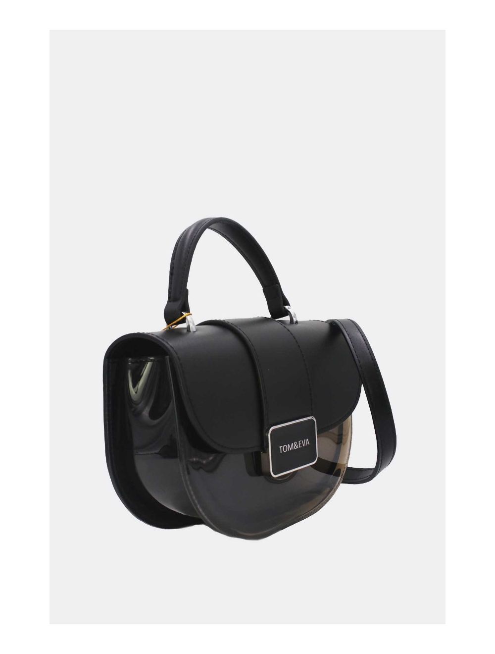 Tom&eva Petit Sac à Main Transparent 24P-6063-Noir