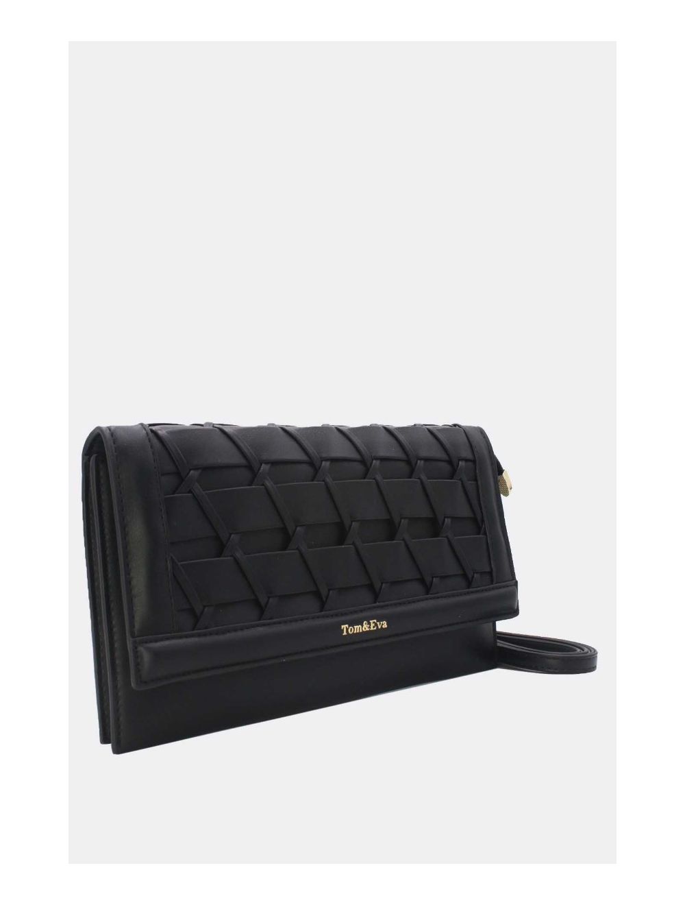 tom&eva Pochette Bandoulière Tressé 24P-6122-Noir