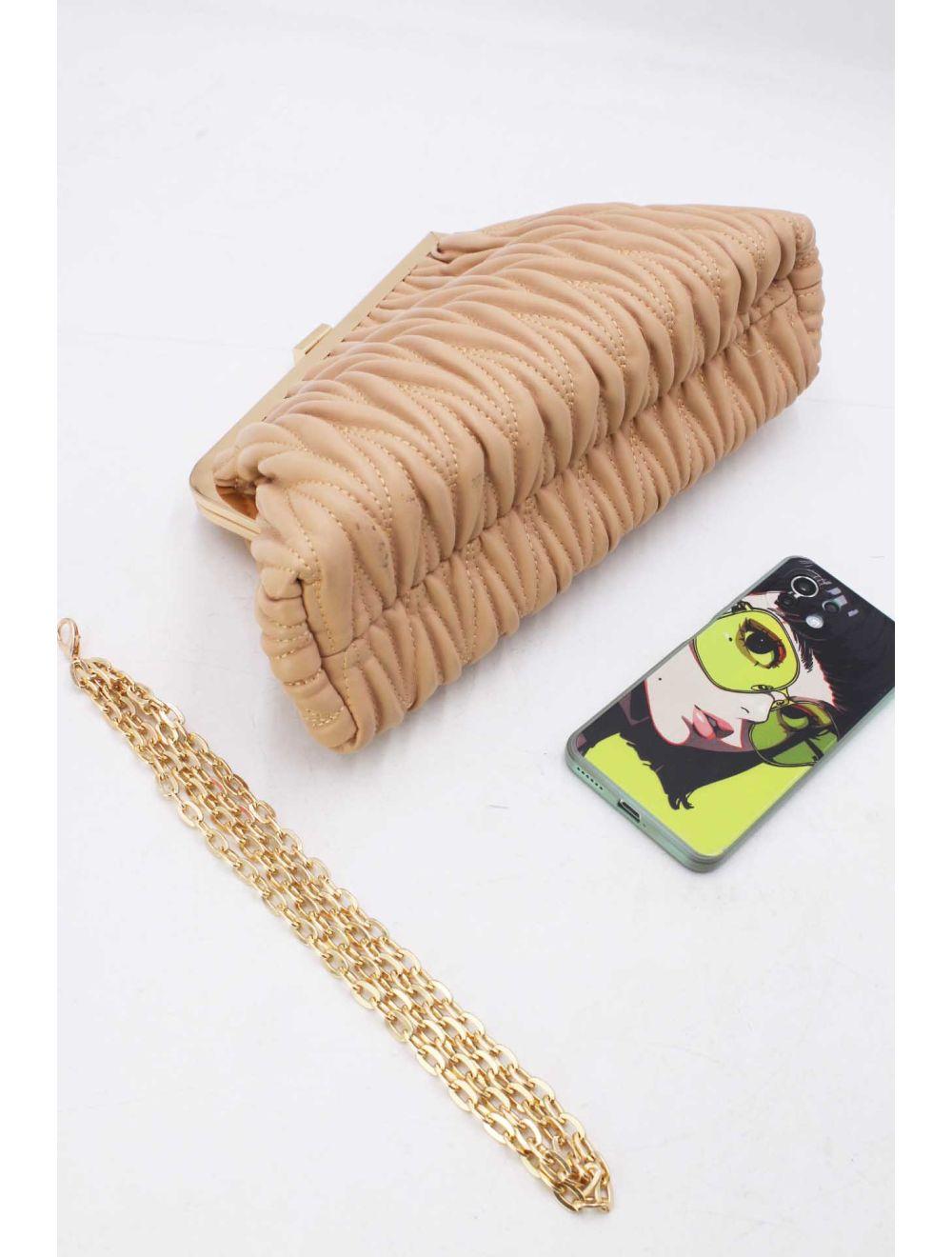 tom&eva Pochette Biface Matelassé-22C-5552-Abricot