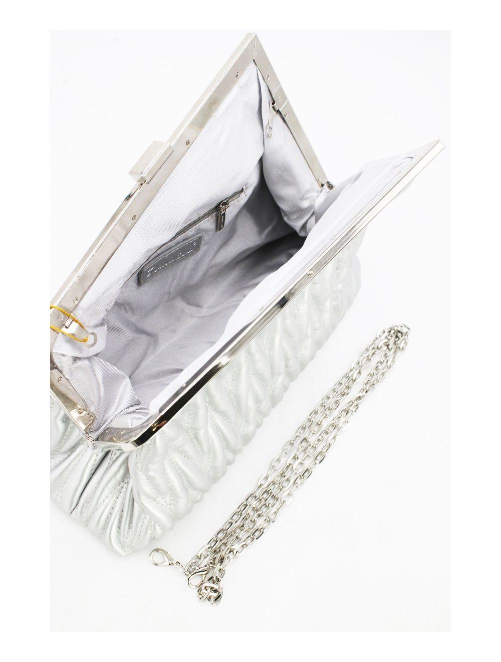Tom&eva Pochette Biface Matelassé-22C-5552-Argent
