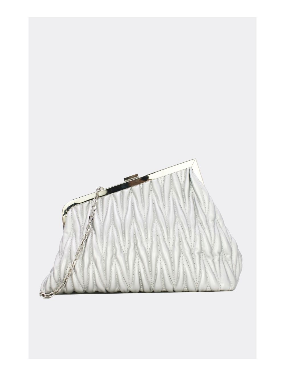 tom&eva Pochette Biface Matelassé-22C-5552-Argent