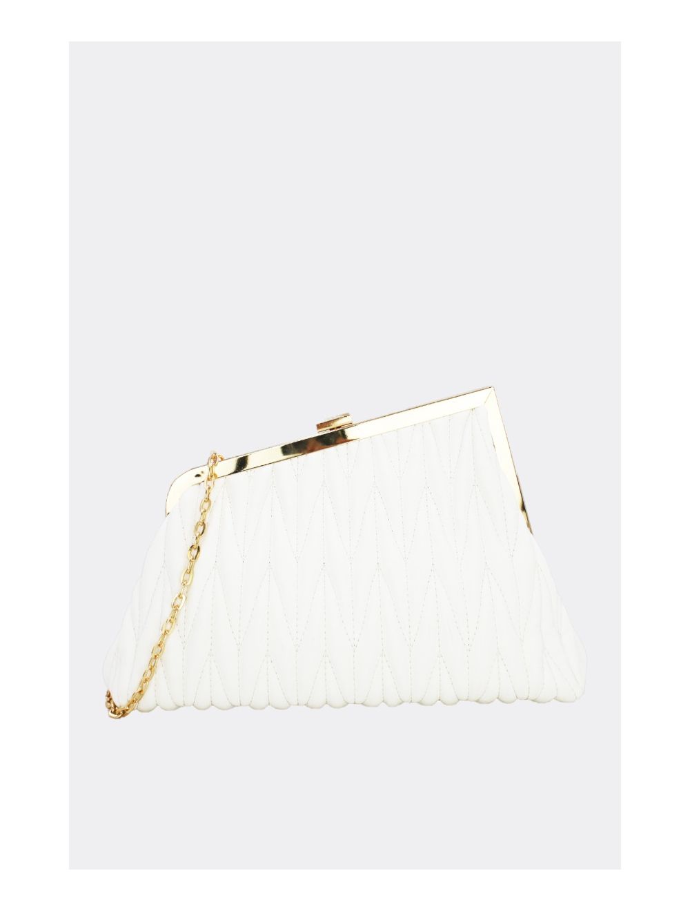 tom&eva Pochette Biface Matelassé-22C-5552-Blanc