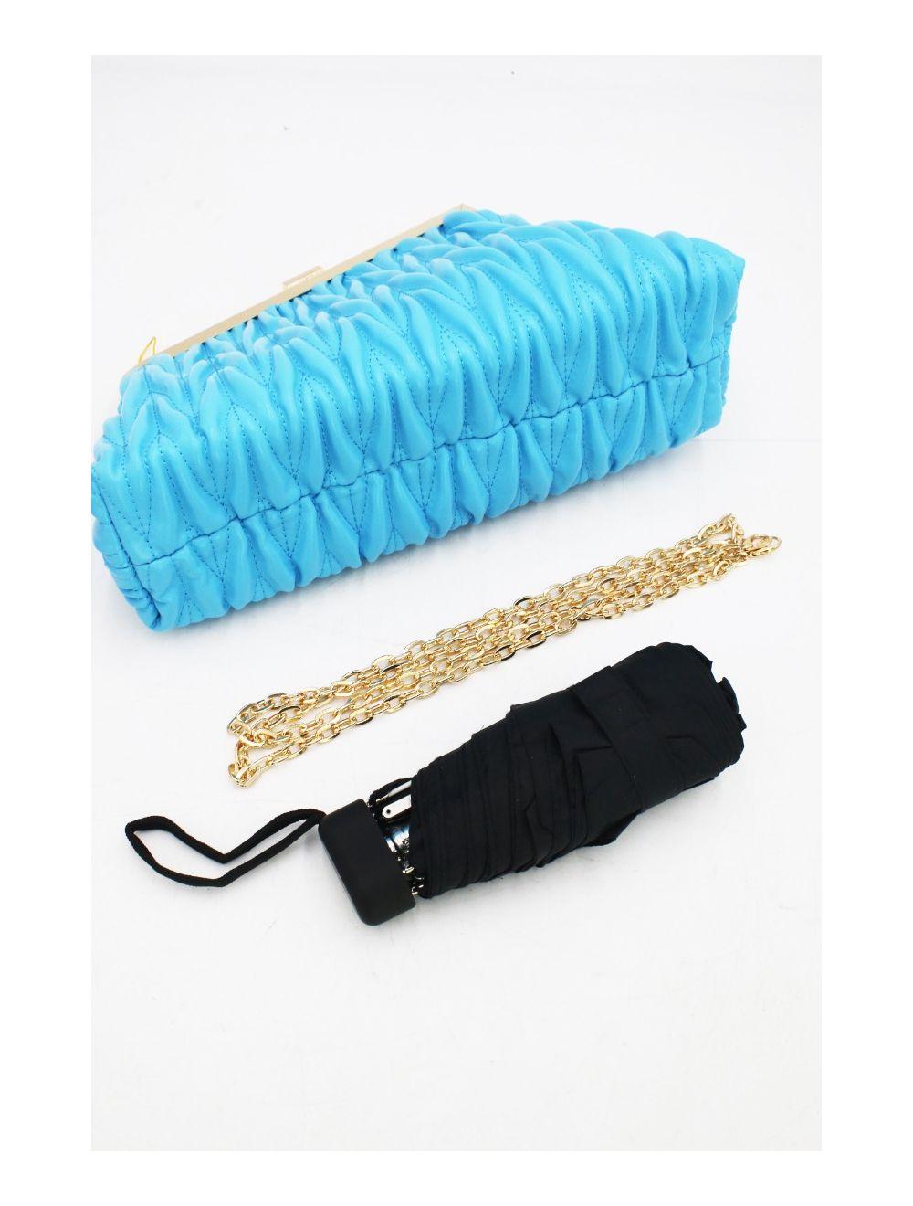 Tom&eva Pochette Biface Matelassé-22C-5552-Bleu