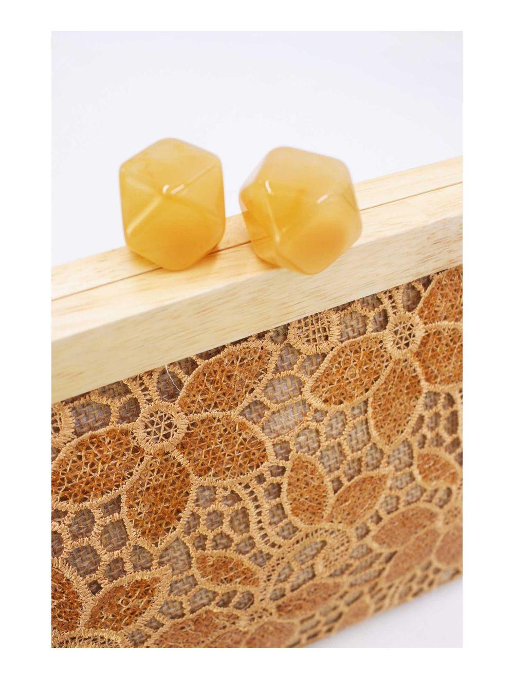 Tom&eva Pochette Brodée Vintage 24B-5986-Abricot