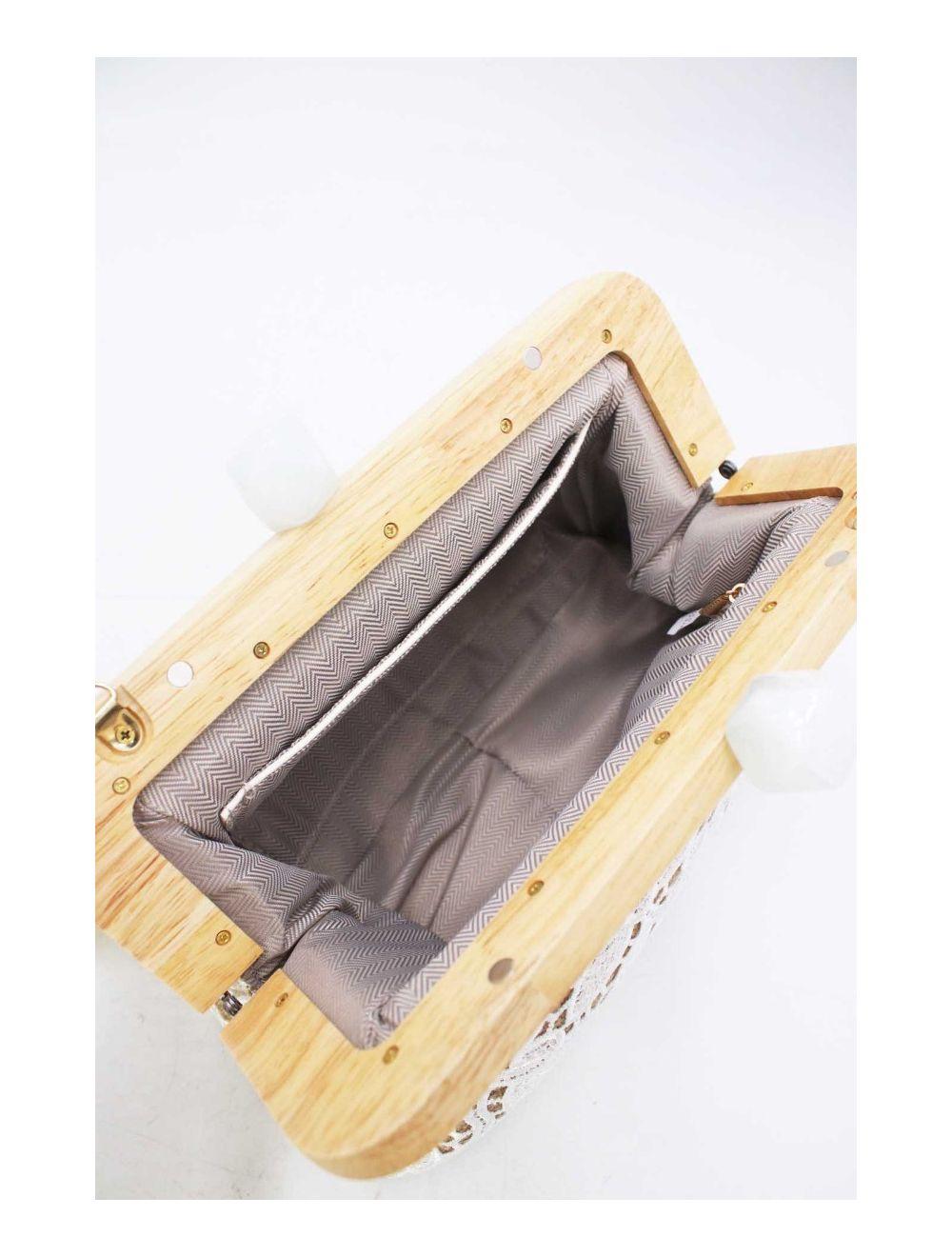 tom&eva Pochette Brodée Vintage 24B-5986-Blanc