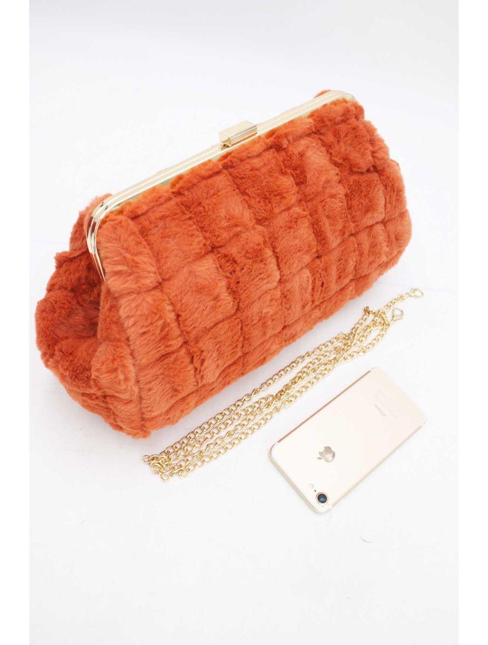 Tom&eva Pochette Fourrure -22P-5391-Orange