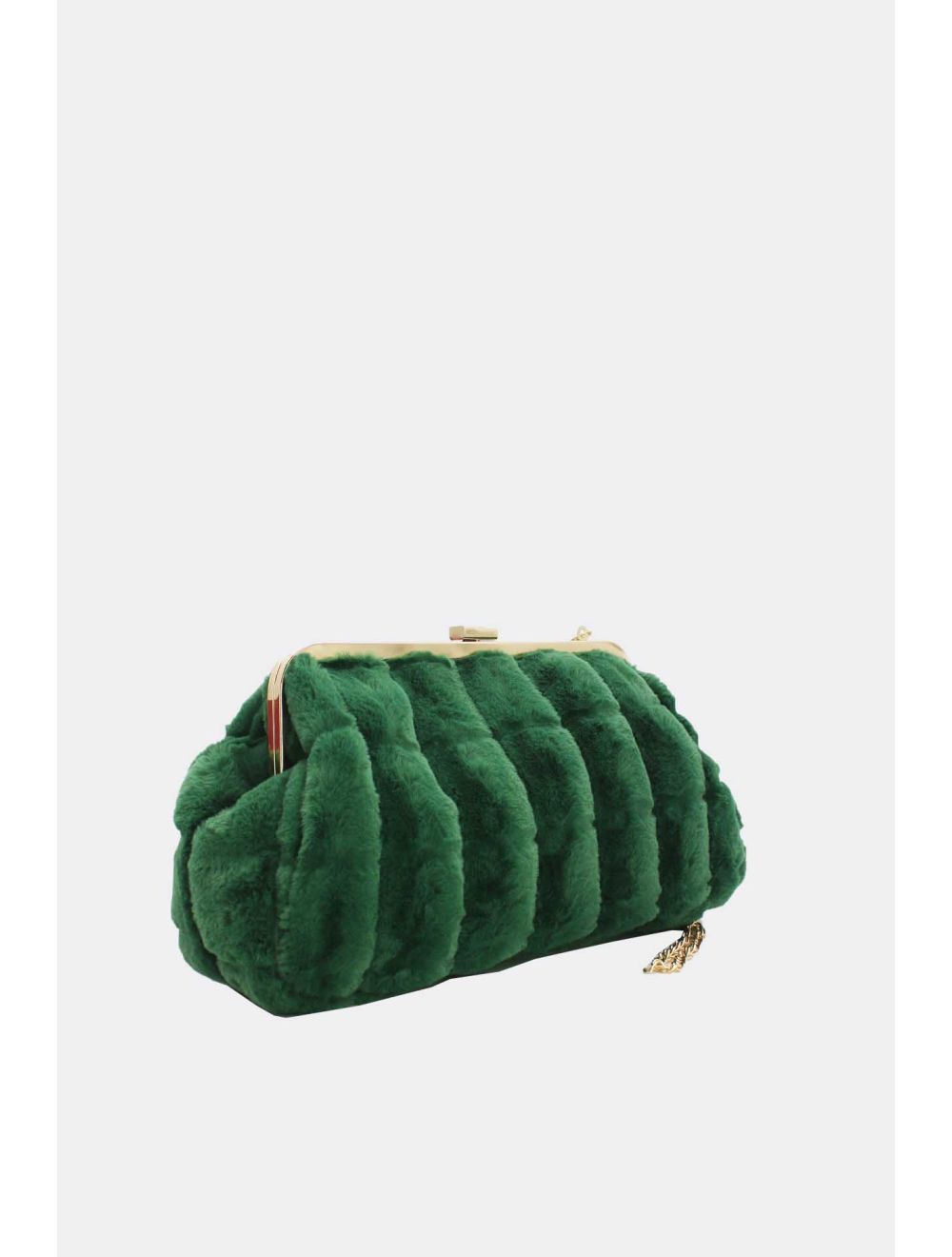 Tom&eva Pochette Fourrure -22P-5391-Vert