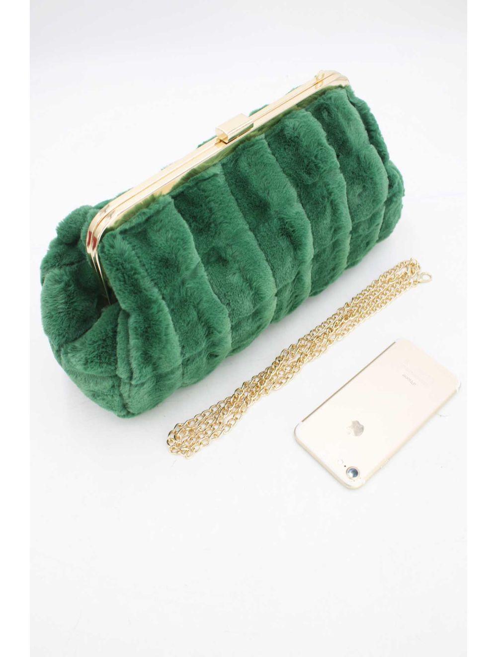 Tom&eva Pochette Fourrure -22P-5391-Vert