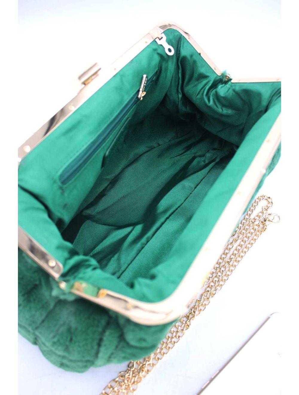Tom&eva Pochette Fourrure -22P-5391-Vert