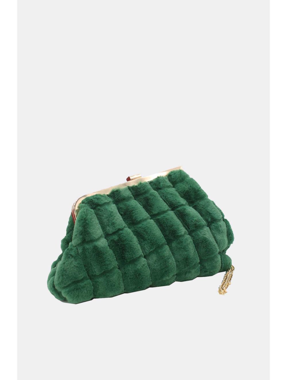 Tom&eva Pochette Fourrure Moumoute-22P-5390-Vert