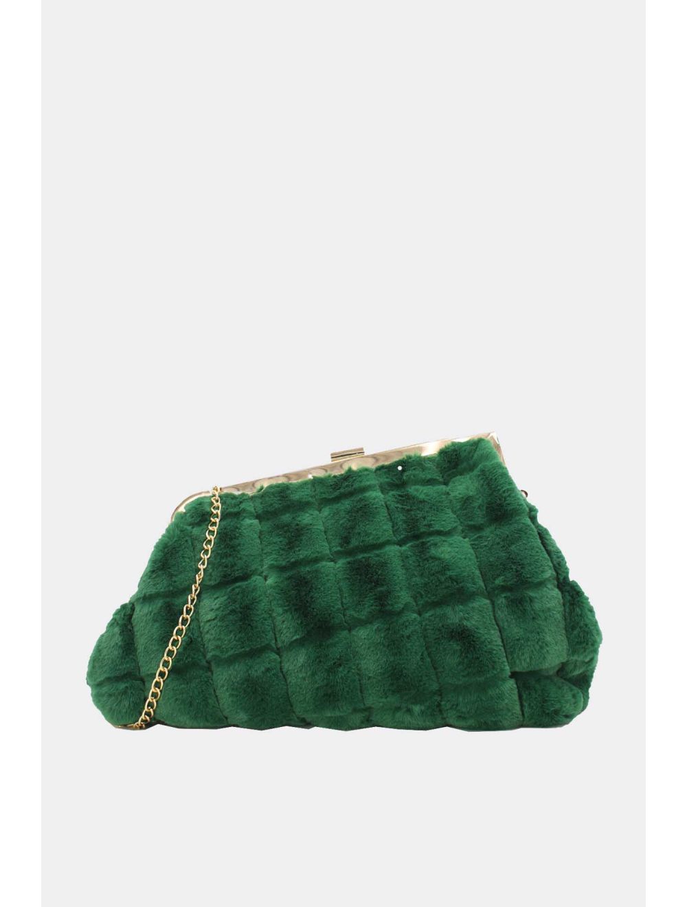 tom&eva Pochette Fourrure Moumoute-22P-5390-Vert