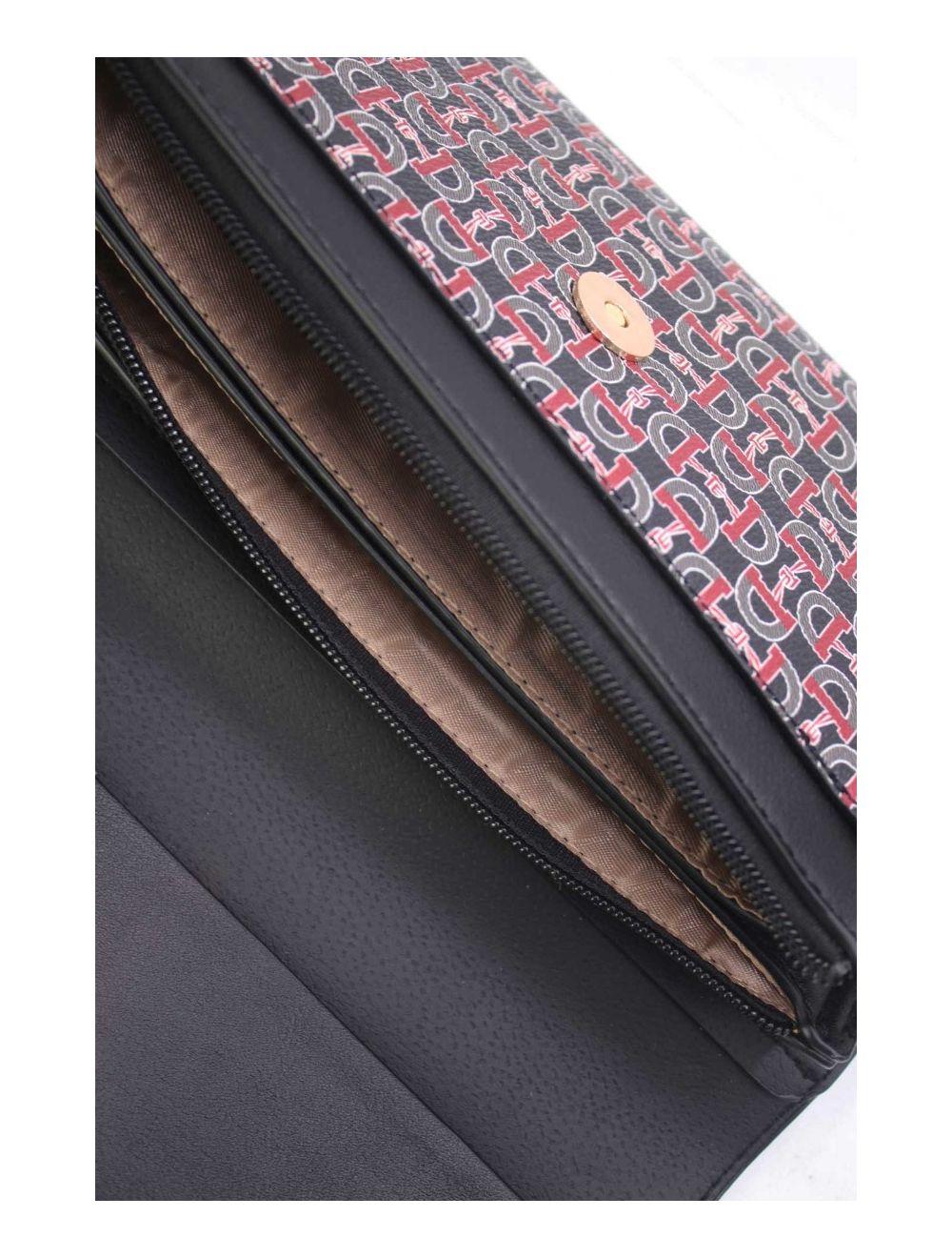 tom&eva Pochette Longue Monogramme 24P-5990-Noir