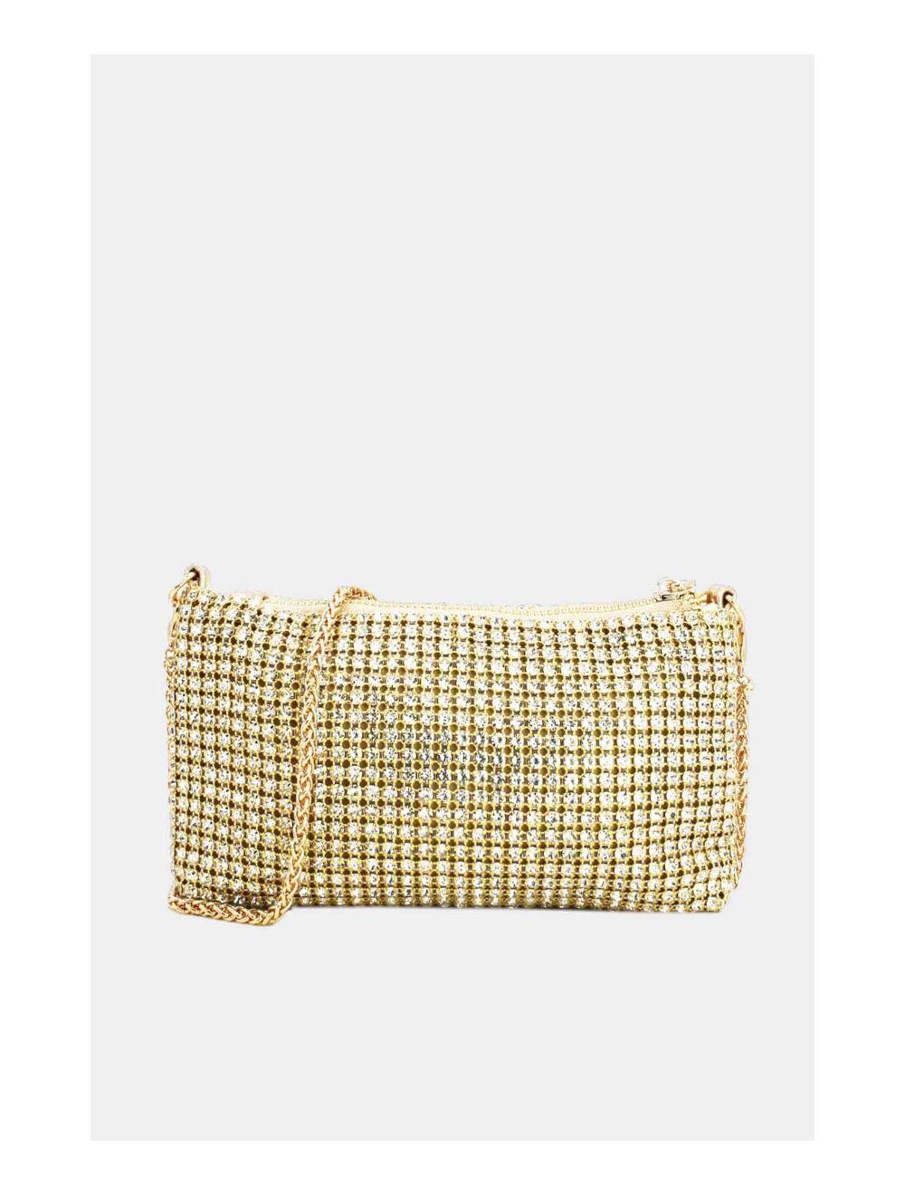 Tom&eva Pochette Soirée Avec Strasse -22P-5601-Gold