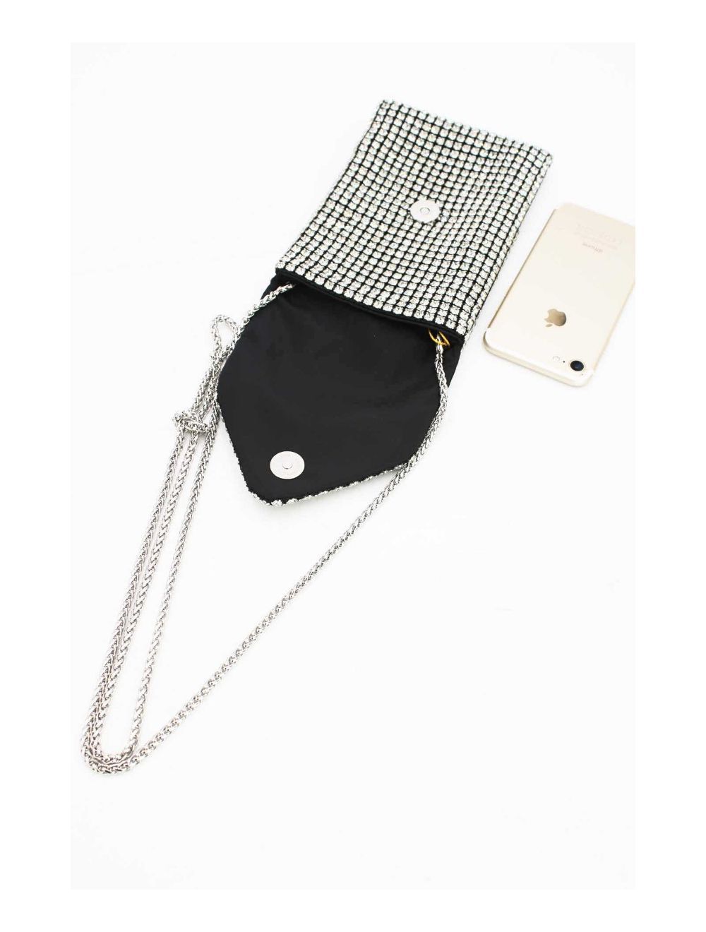 Tom&eva Pochette Soirée Avec Strasse -22P-5602-Noir