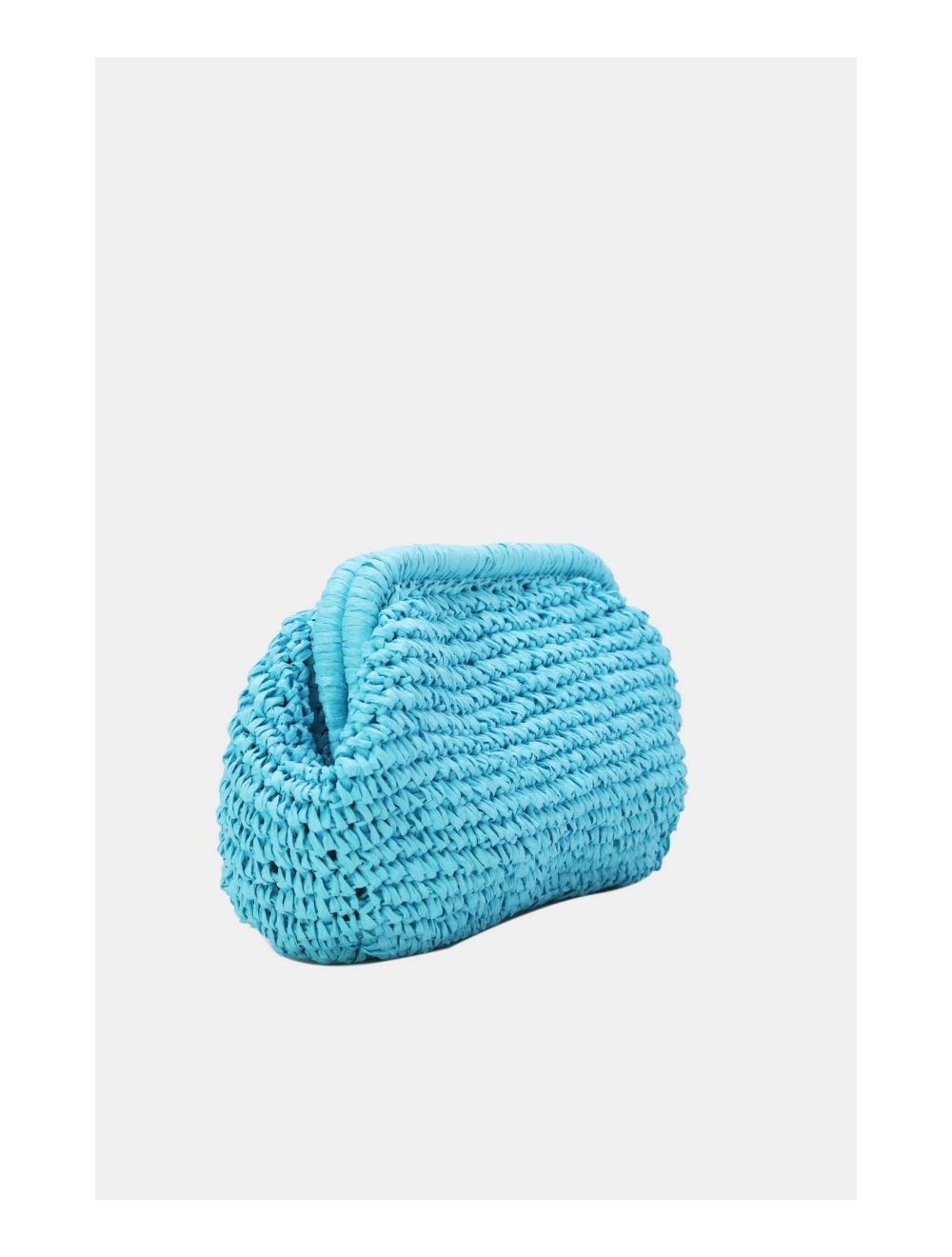 Tom&eva Pochette Structure En Paille 24P-6069-Bleu