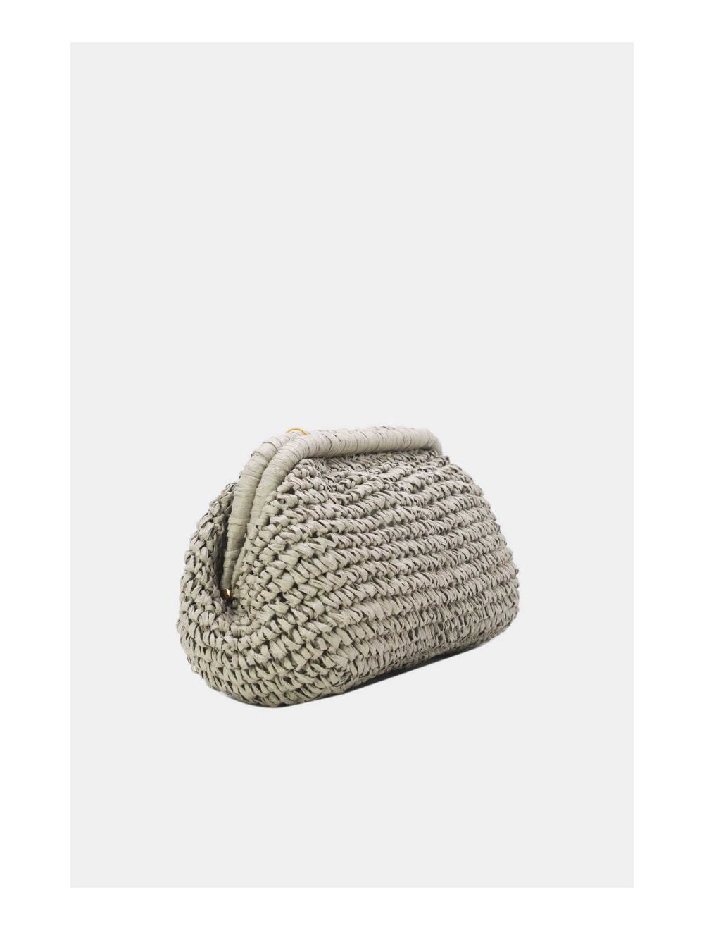 Tom&eva Pochette Structure En Paille 24P-6069-Gris