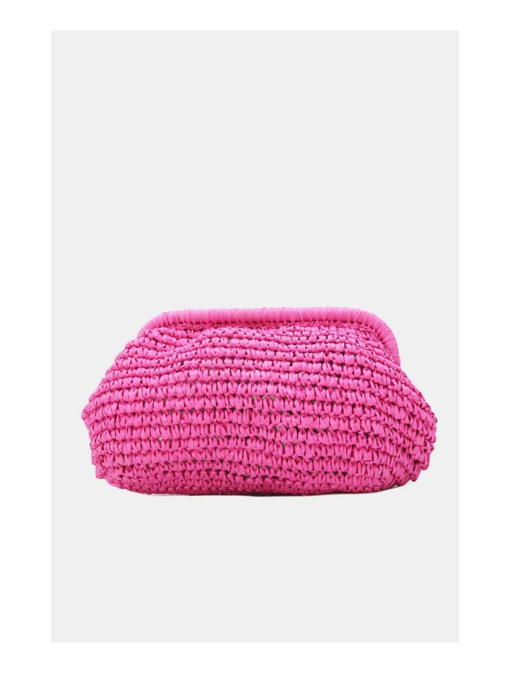 tom&eva Pochette Structure En Paille 24P-6069-Rose