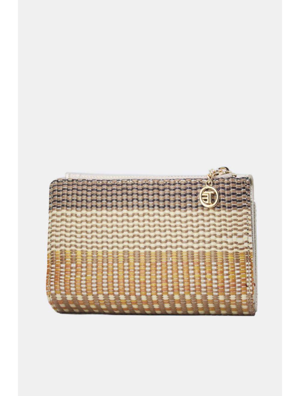 Tom&eva Portefeuille Femme Tressé 24P-5979-Dorée