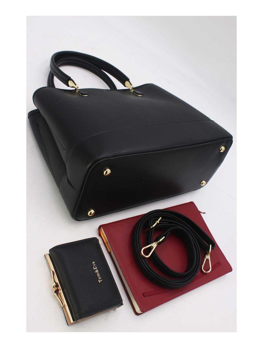 tom&eva Sac à Main 2-in-1 Classique 24B-6123-Noir