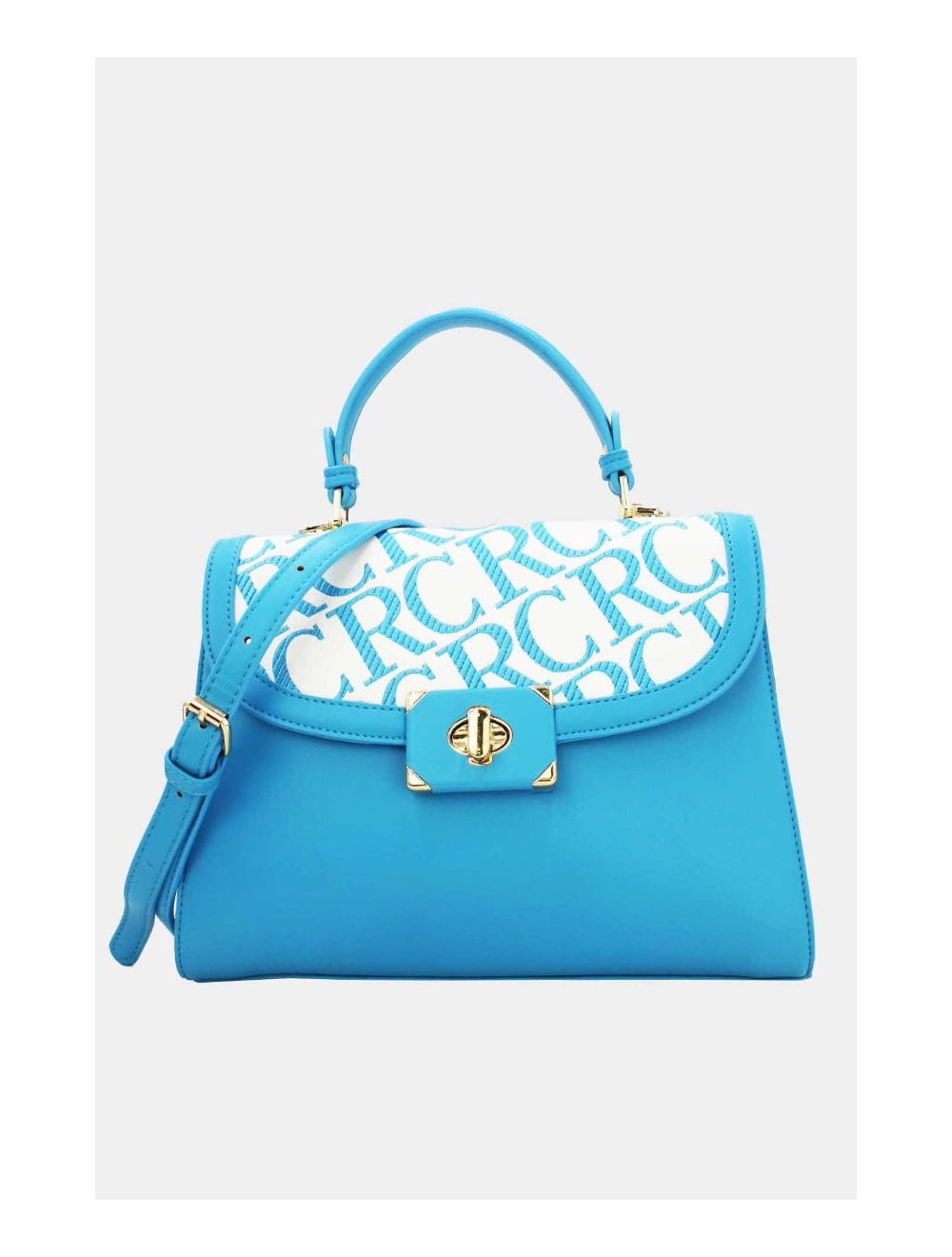Tom&eva Sac à Main à Rabat Bordure-22B-5525-Blue