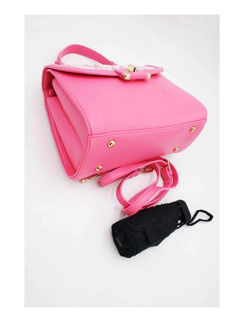 tom&eva Sac à Main à Rabat Bordure-22B-5525-Pink