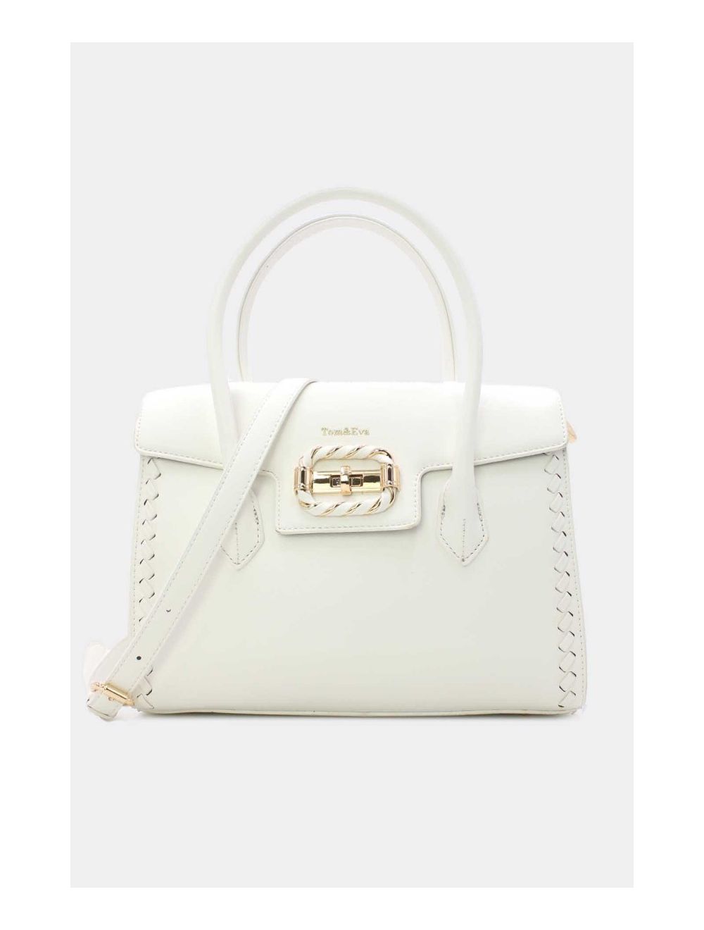 tom&eva Sac à Main à Rabat Chic-24B-5899-Blanc