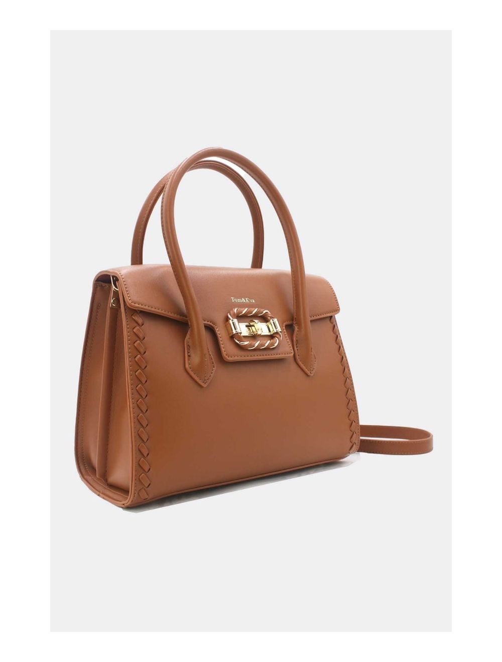 Tom&eva Sac à Main à Rabat Chic-24B-5899-Marron