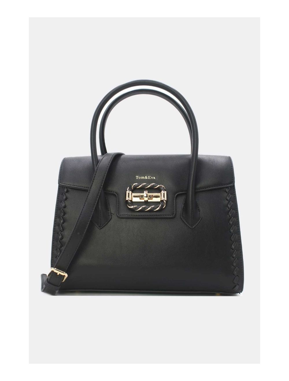 Tom&eva Sac à Main à Rabat Chic-24B-5899-Noir