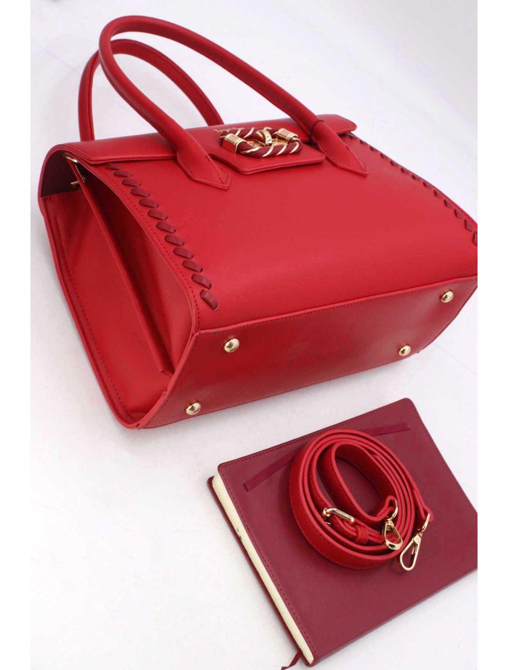 Tom&eva Sac à Main à Rabat Chic-24B-5899-Rouge