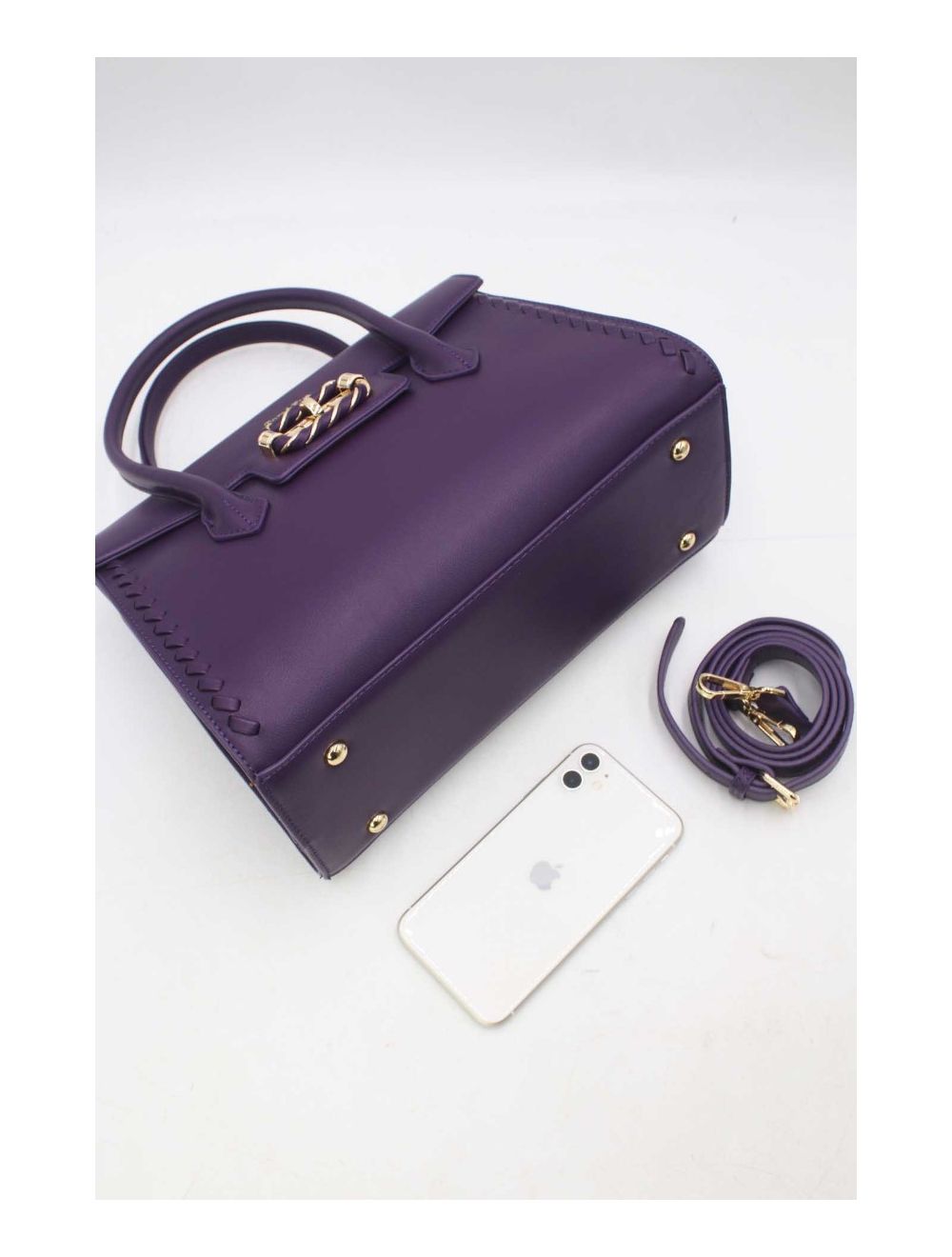 tom&eva Sac à Main à Rabat Chic-24B-5899-Violet