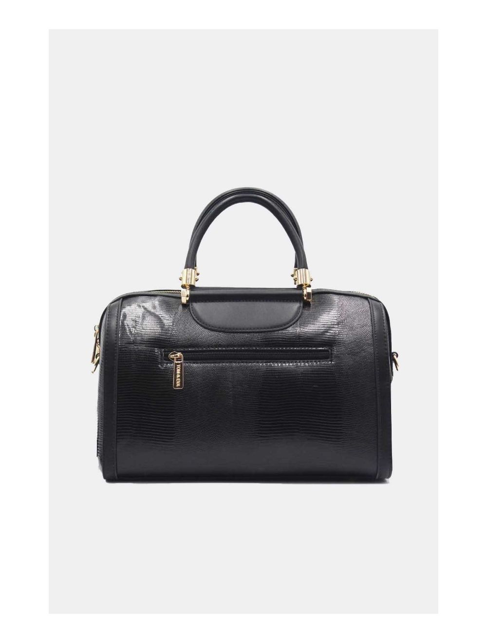 Tom&eva Sac à Main Bowling Bicouleur-8023-Noir