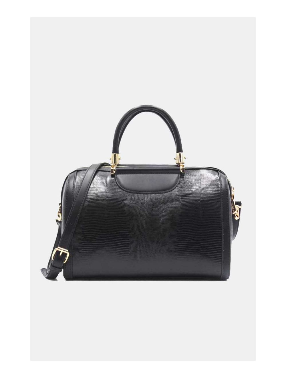 tom&eva Sac à main Bowling bicouleur-8023-Noir