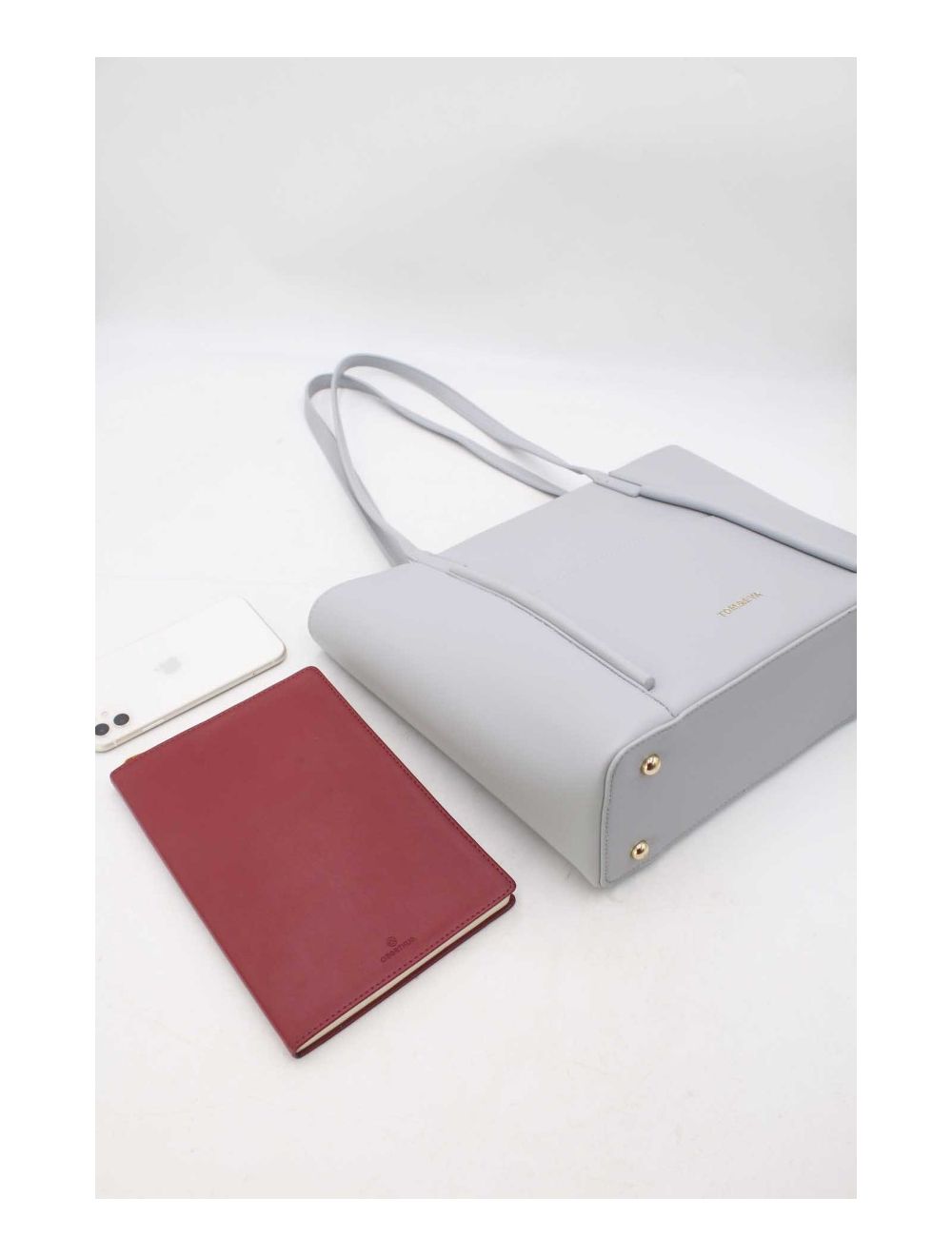 Tom&eva Sac à Main Cabas Minimaliste 23B-5845-Gris