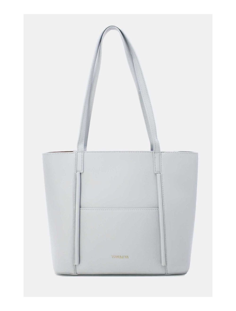 tom&eva Sac à Main Cabas Minimaliste 23B-5845-Gris