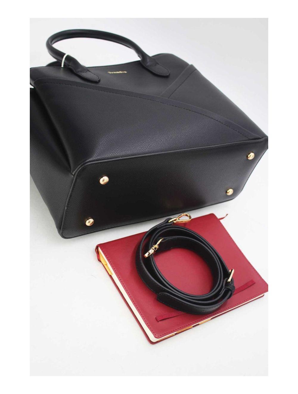 Tom&eva Sac à Main Chic Bicolores 24B-5959-Noir