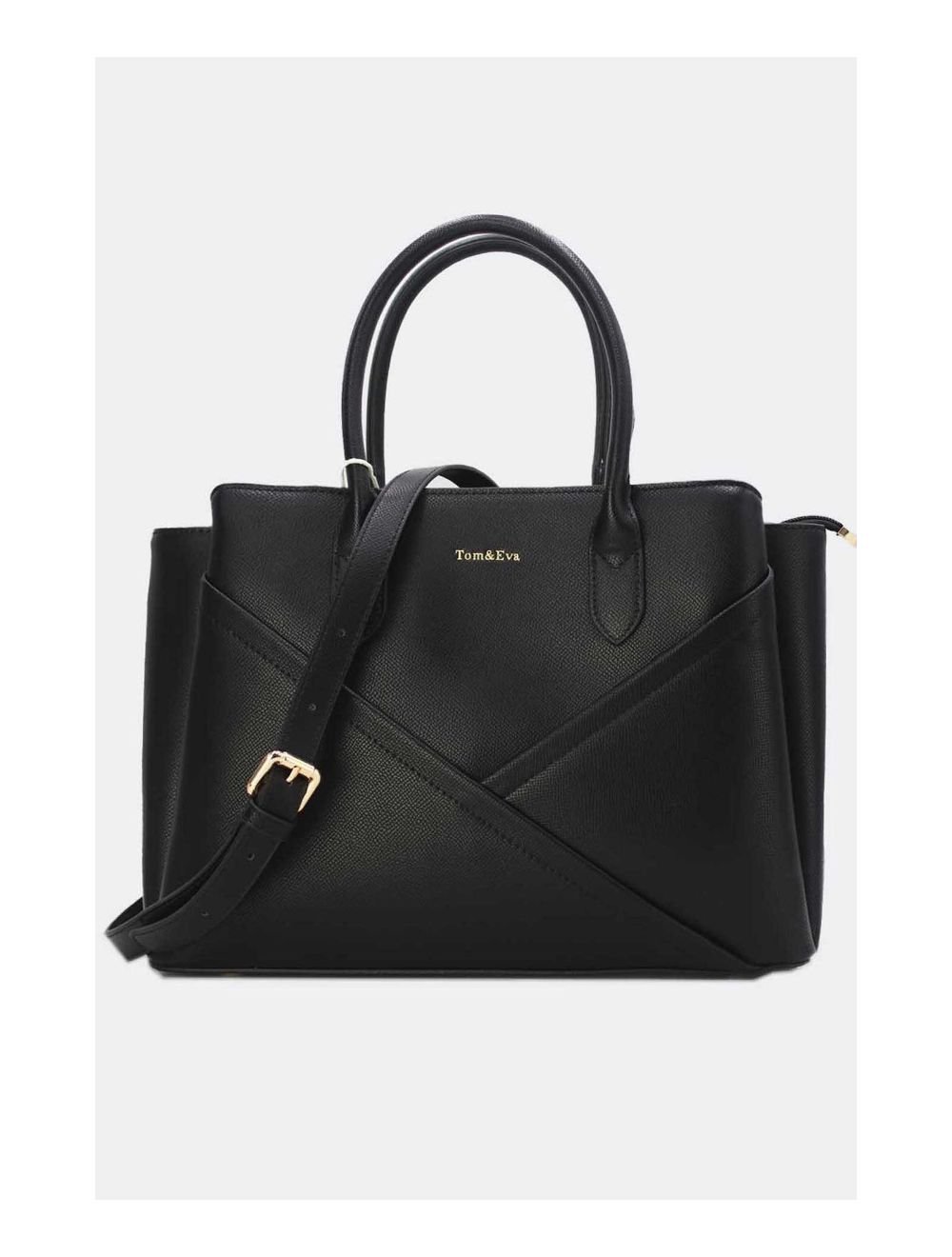 tom&eva Sac à Main Chic Bicolores 24B-5959-Noir