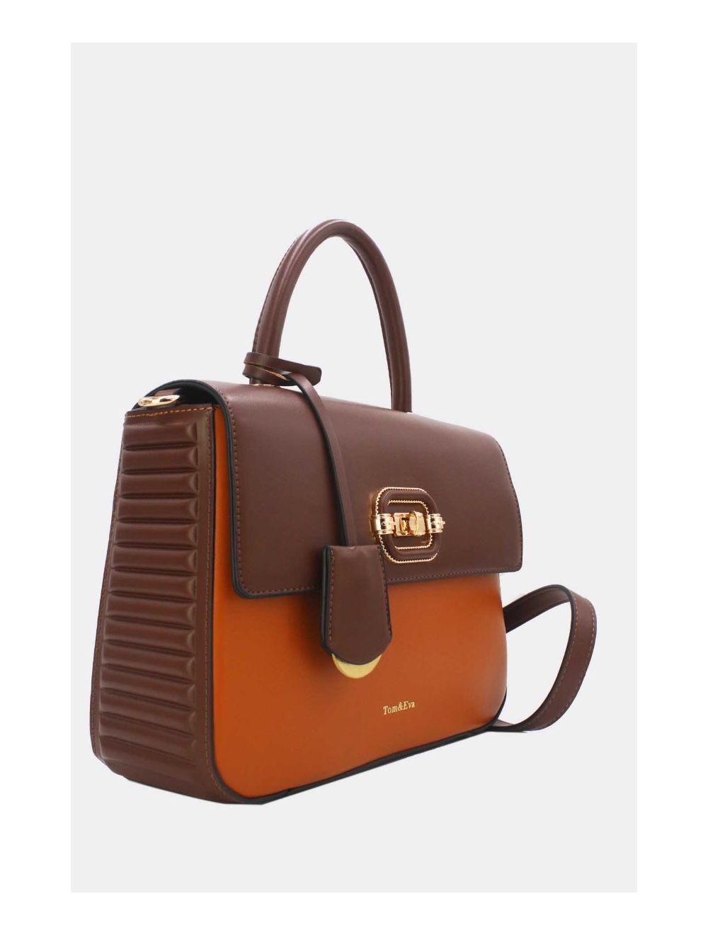 Tom&eva Sac à Main Classique 24B-6054-Brown/Coffee