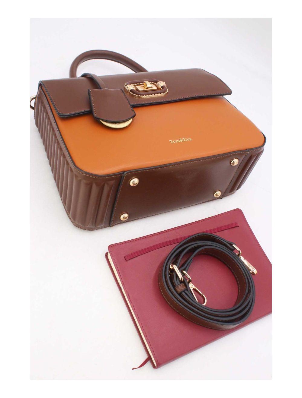 Tom&eva Sac à Main Classique 24B-6054-Brown/Coffee