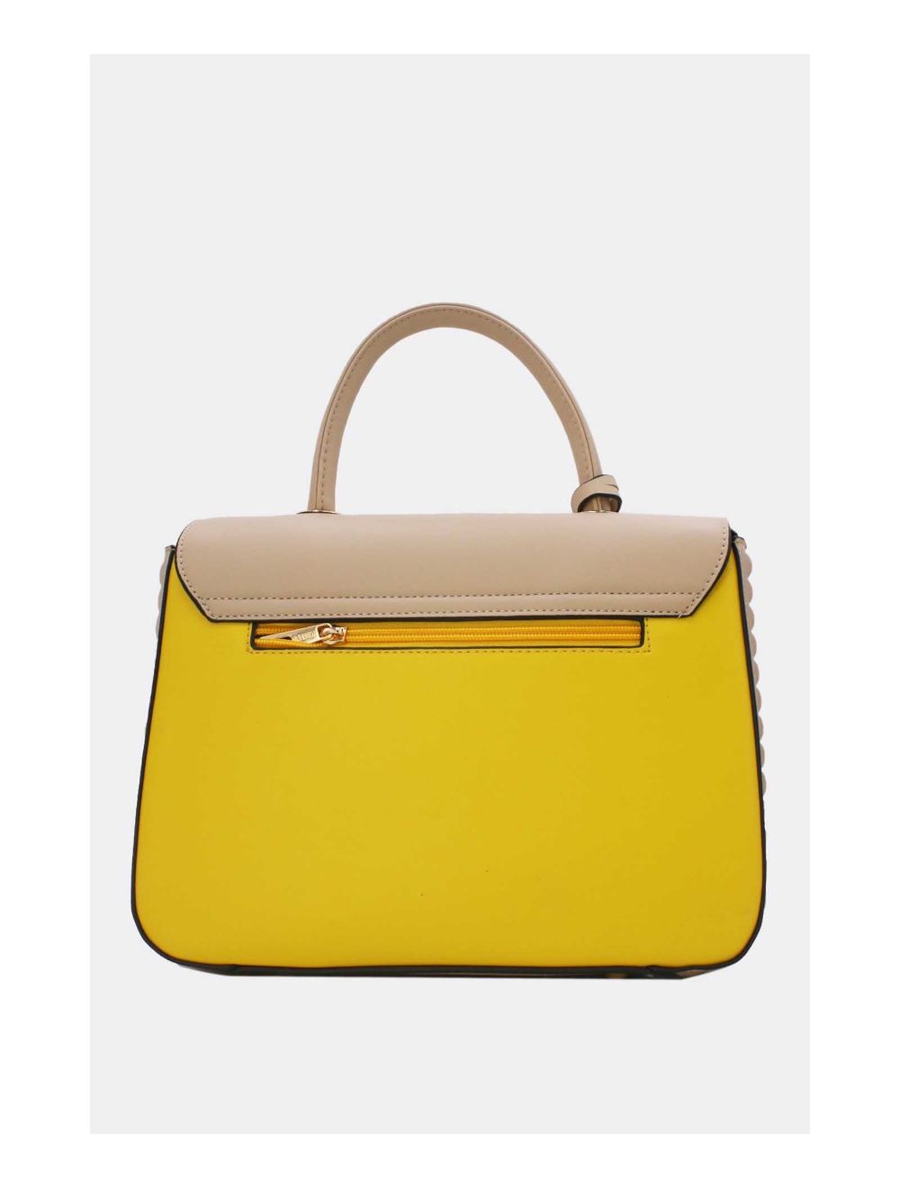 Tom&eva Sac à Main Classique 24B-6054-Yellow/Khaki