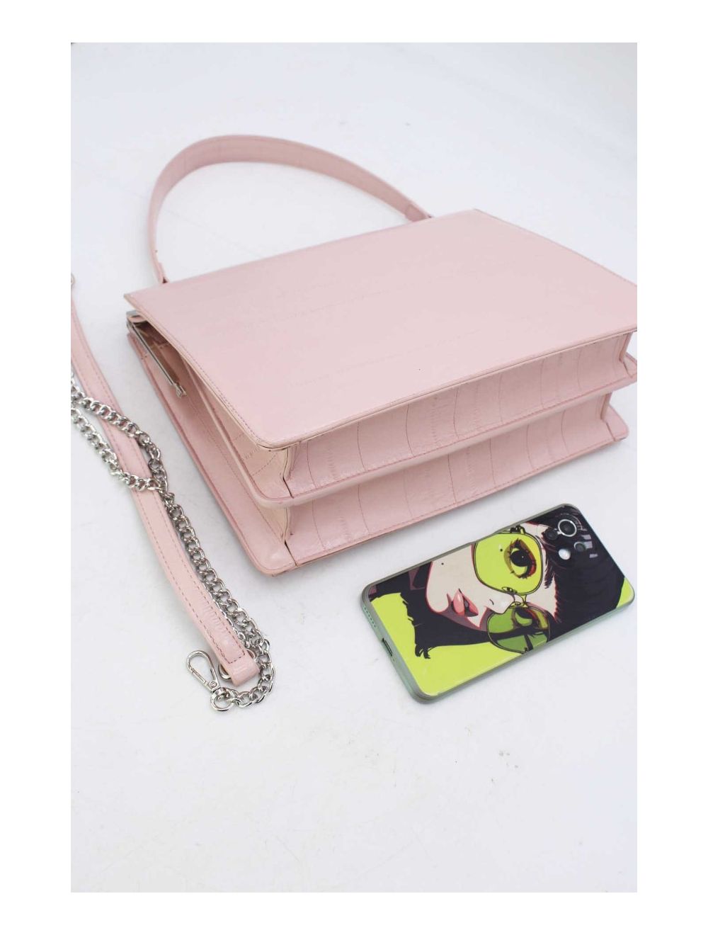 Tom&eva Sac à Main Effet Croco 24P-5870-Pink