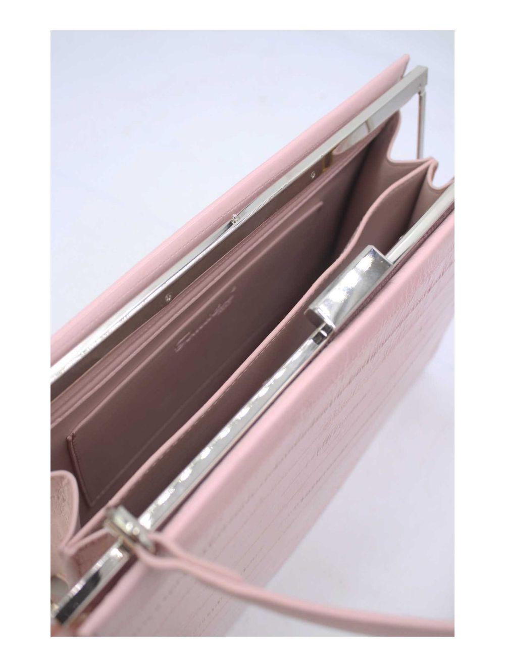 tom&eva Sac à Main Effet Croco 24P-5870-Pink