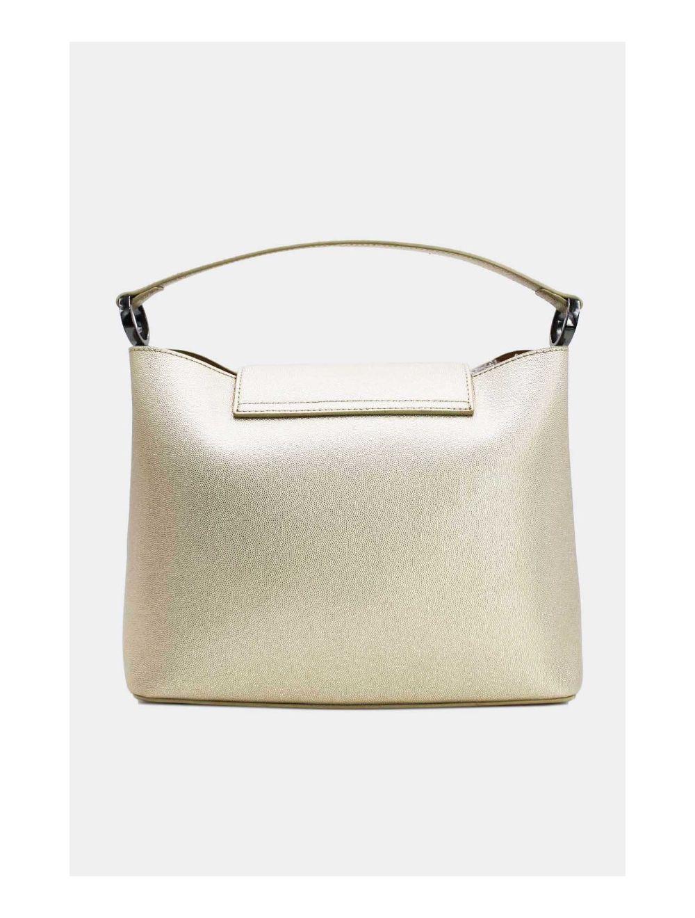 Tom&eva Sac à Main Effet Cuir à Rabat-6727-Gold