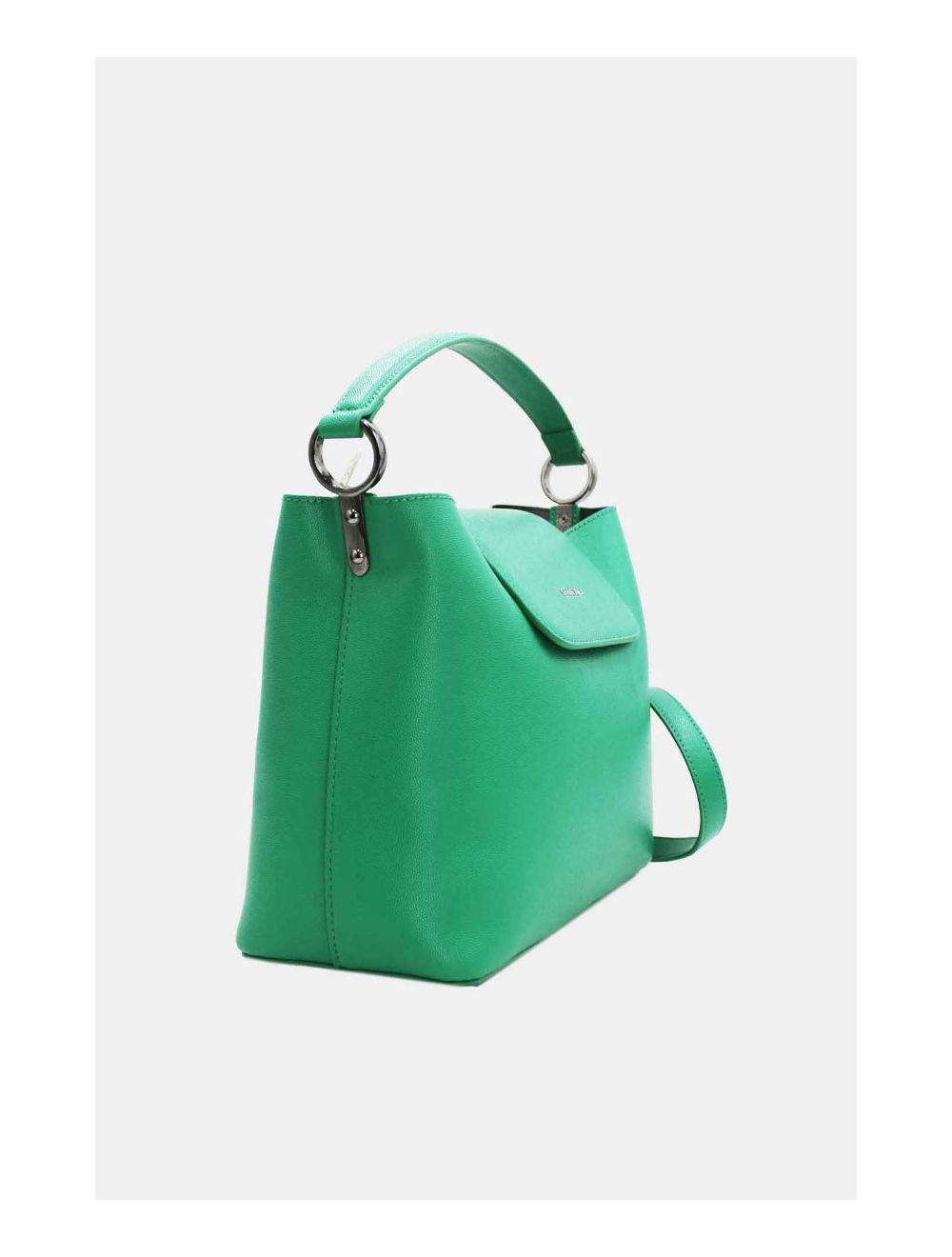 Tom&eva Sac à Main Effet Cuir à Rabat-6727-Green